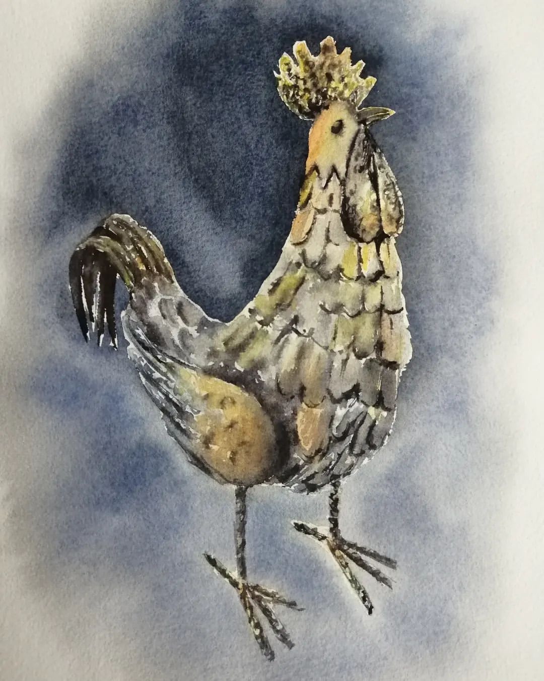 anna_m_handmade in LOOKY. #мечтай_и_рисуй,#акварельныйэтюд,#акварель,#артзима,#art,#watercolor,#watercolorart. А ещё в тему "золота...