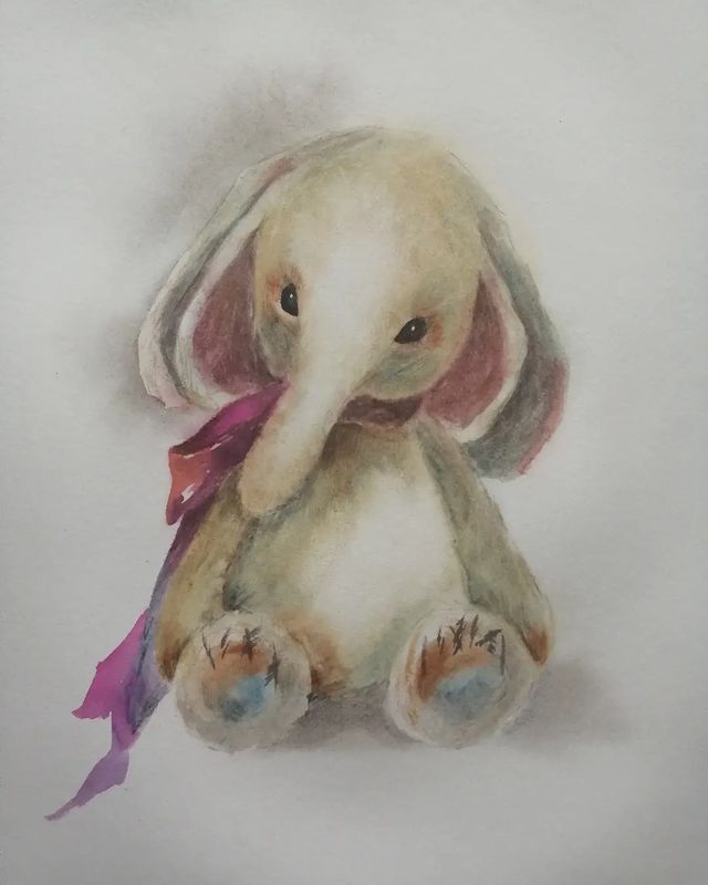 anna_m_handmade в LOOKY. #watercolor,#watercolorart,#art,#акварель,#акварельныйэтюд,#артзима,#игрушкиакварелью,#учусьрисовать,#мечтай_и_рисуй,#немишки. "не мишки" с @natali...