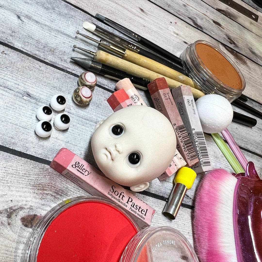 ekaterina__morozova_dolls in LOOKY. #ob,#ob11娃衣,#ob11,#ob11doll,#ob11dolls,#handmadedoll,#polimerclay,#sensationaldoll,#bjdoll,#bjd. Первая малышка с мас...