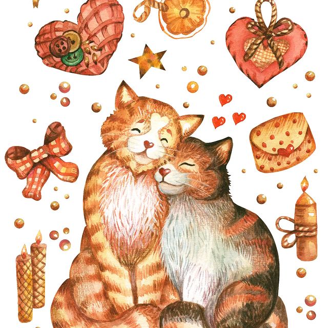 mariiavorbeva в LOOKY. #иллюстратор_инсайд_тренды2023,#иллюстратор,#арт,#книжная_графика,#watercolorillustration,#illustration,#детскаяиллюстрация,#иллюстрацияназаказ,#иллюстрации,#рисуюназаказ. Мои коты😊! Второе з...