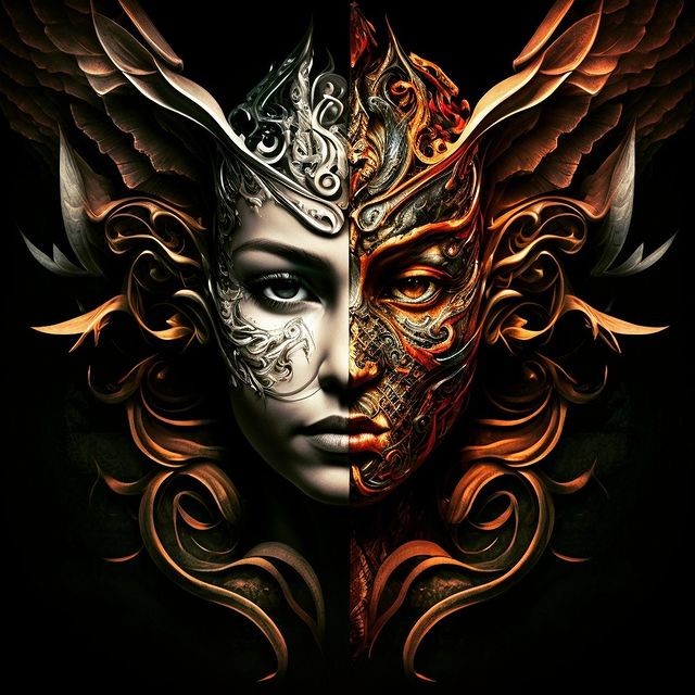 _oleg_chernikov_ в LOOKY. #art,#soul,#3d,#origami,#picture. Dark and light side ...