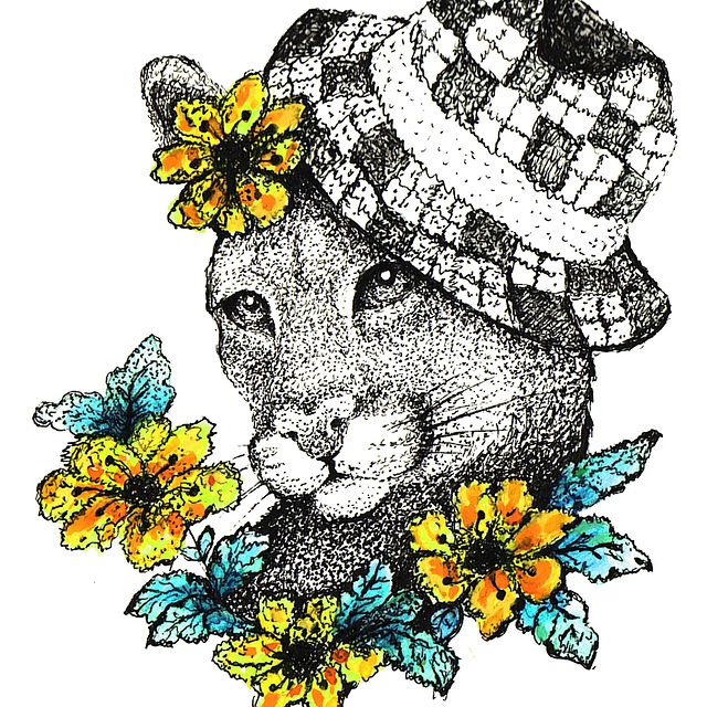 mariiavorbeva в LOOKY. #коты_в_цветах,#иллюстратор,#арт,#книжная_графика,#watercolorillustration,#illustration,#детскаяиллюстрация,#пума,#красивыекоты,#рисункилинером,#работыгелевойручкой,#catstagram,#catslove,#flowercat. Работа для первого з...