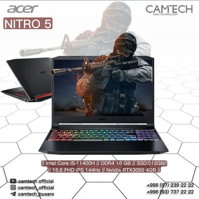 camtech_computers в LOOKY. #acer,#acercomputer,#acercomputer,#asus,#lenova,#hpcomputer,#buxara,#tashkent,#samarqand. 💻👉 NİTRO 5

📋 Кор...