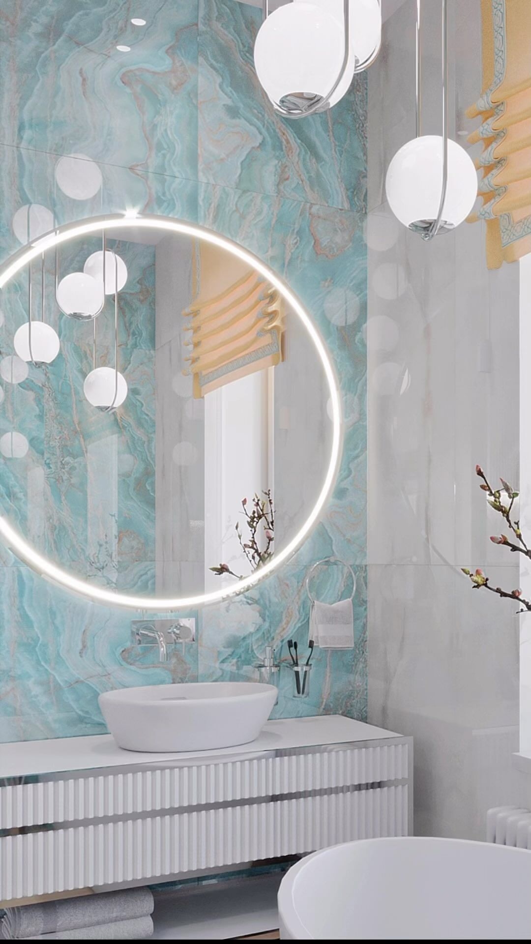 fundament.ru в LOOKY. #reels,#reelsinstagram,#interiordesign,#homedecor,#дизайнванной,#ваннаякомната,#decohome. Ванная в ритме «нежн...