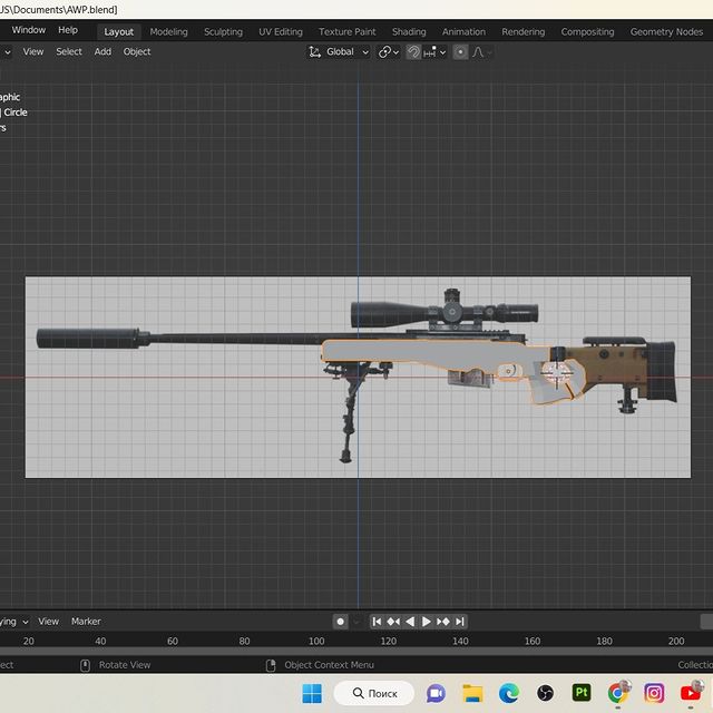 Murad_qafarzade_3d в LOOKY. #3d,#3dmodeling,#3dgun,#awp,#blender,#hard,#3dartist,#artist,#gunmodeling. AWP #3d #3dmodeling ...