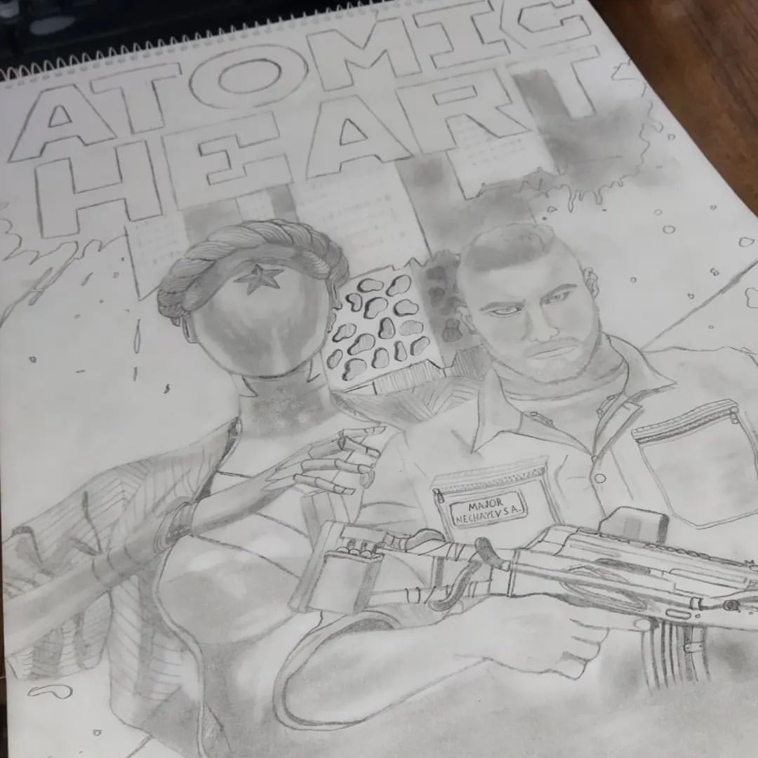 #atomicheart #art #draw #drawing #атомноесердце #рисуноккарандашом #рисунок