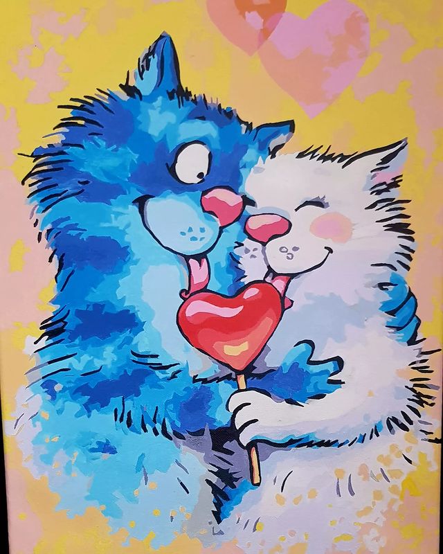 ulianova3615 в LOOKY. #картина,#коты,#яхудожник,#painting,#хобби,#искусство,#art,#artist. Полдекрета, и картин...