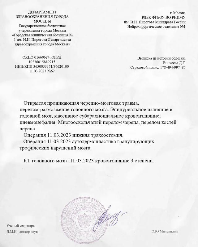 elenaenikei в LOOKY. . Фото выписки с больн...