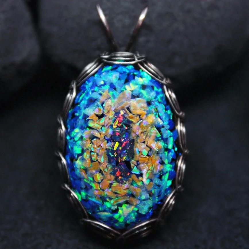 "Eye of the Dragon". This is a project that has been stuck in my work for more than a year ... tomorrow I will try to tell you more. And also, there is blued steel in the pendant.

mosaicOpal.ru

"Глаз дракона". Это проект, который завис у меня в работе больше, чем на год... завтра постараюсь рассказать подробнее. А еще, тут в кулоне вороненая сталь.

_ _ _ _ _ _ _ _ _
#mosaicOpal #opal #pendant #stainlesssteel #wirewrap #handmade #dragon #eye #кулон #глаз #дракон #сталь #проволока #подарок #gift