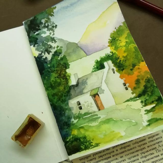 ulya_pict в LOOKY. #art,#aquarelle,#green. #art #aquarelle #gre...