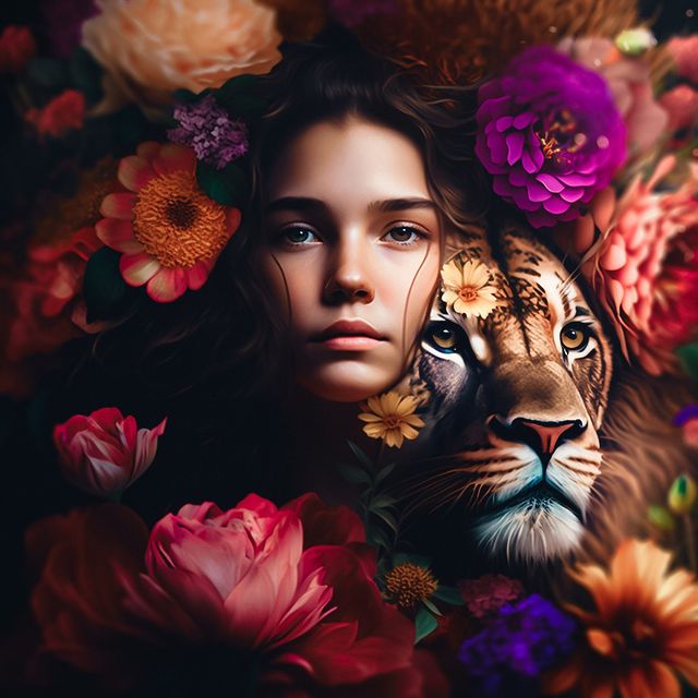 marrtdesign в LOOKY. #photoshop,#photomanipulation,#flowers,#leon,#digitalart,#creative,#collage,#newart,#nature,#animal,#girl. @marrtdesign 

#phot...
