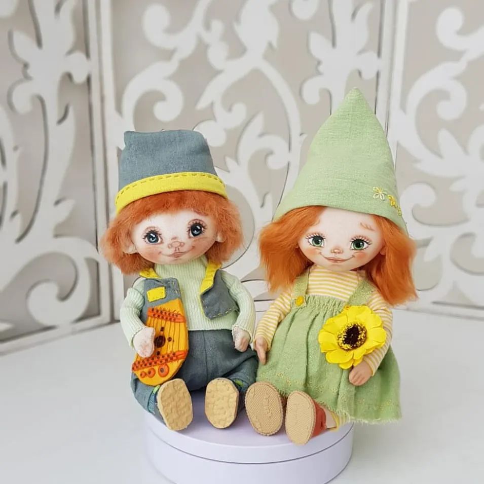 lysova_dolls в LOOKY — Влюблённая парочка гномов. В наличии
Выполнены в технике гру