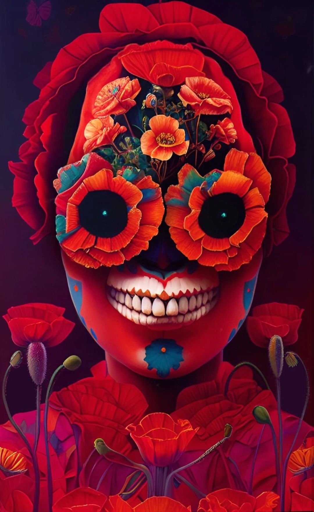 artfanat.pro в LOOKY. #animation,#videoart,#flowers,#nft,#skull,#face,#poppies. INTERPOLATION

#anim...