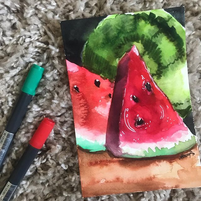 akira в LOOKY. #watercolors,#watercolorpainting,#watercolour,#watercolourpainting,#watercolorart,#watercolorillustration,#watercolorartist,#watercolorsketch,#watercolorsketchbook,#watercolorwatermelon,#watermelonillustration,#illustragram,#illustration_daily,#dailyart,#watercolormarkers,#watercolorbrushpen. mm here are some jui...
