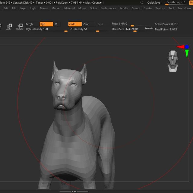 Murad_qafarzade_3d в LOOKY. #3d,#monster,#zombie,#help,#conceptart,#zombiedog,#zbrush,#3dsculpting. буду создавать монст...