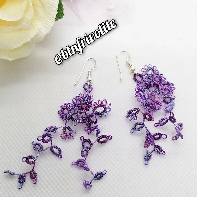 btnfrivolite в LOOKY. #фриволите,#ручнаяработа,#любимоедело,#прокачай_аккаунт,#frivolite,#tatting,#handmadefrivolite,#handmade. Серьги, серёжки — ук...
