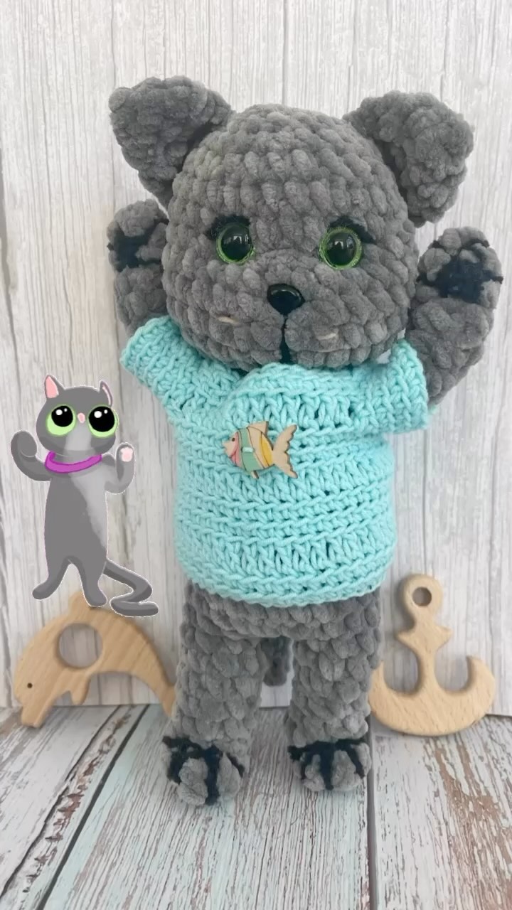 olga_knit_bebi в LOOKY. #вязаныеигрушки,#вязаныйкотик,#вязаныйкотенок,#любимыеигрушки,#вязаныеигрушкиручнойработы. Вязаный малыш , кот ...