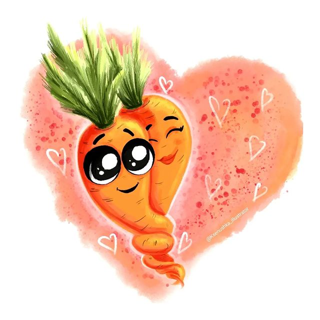 ksu.vladuhina в LOOKY. #illustrator#art#carrot#love#. Любовь.. 
#illustrat...