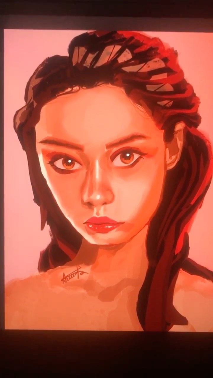 akira в LOOKY. #artreel,#artreels,#digitalpainting. reference vs the pai...