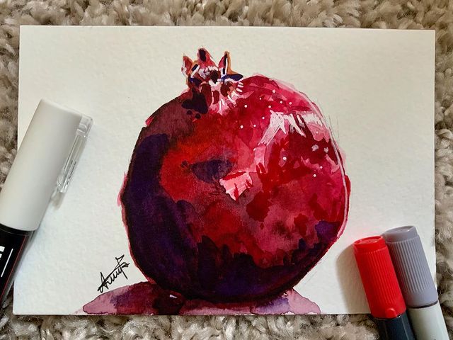 akira в LOOKY. #fruitspainting,#paintingfruit,#stilllife,#stilllifepainting,#watercolorillustration,#watercolormarkers,#watercolorbrushpen,#watercolorsketch,#stilllifesketch,#sketchbook,#watercolorsketchbook,#poscaart,#akiraartdemon. i ABSOLUTELY LOVE po...