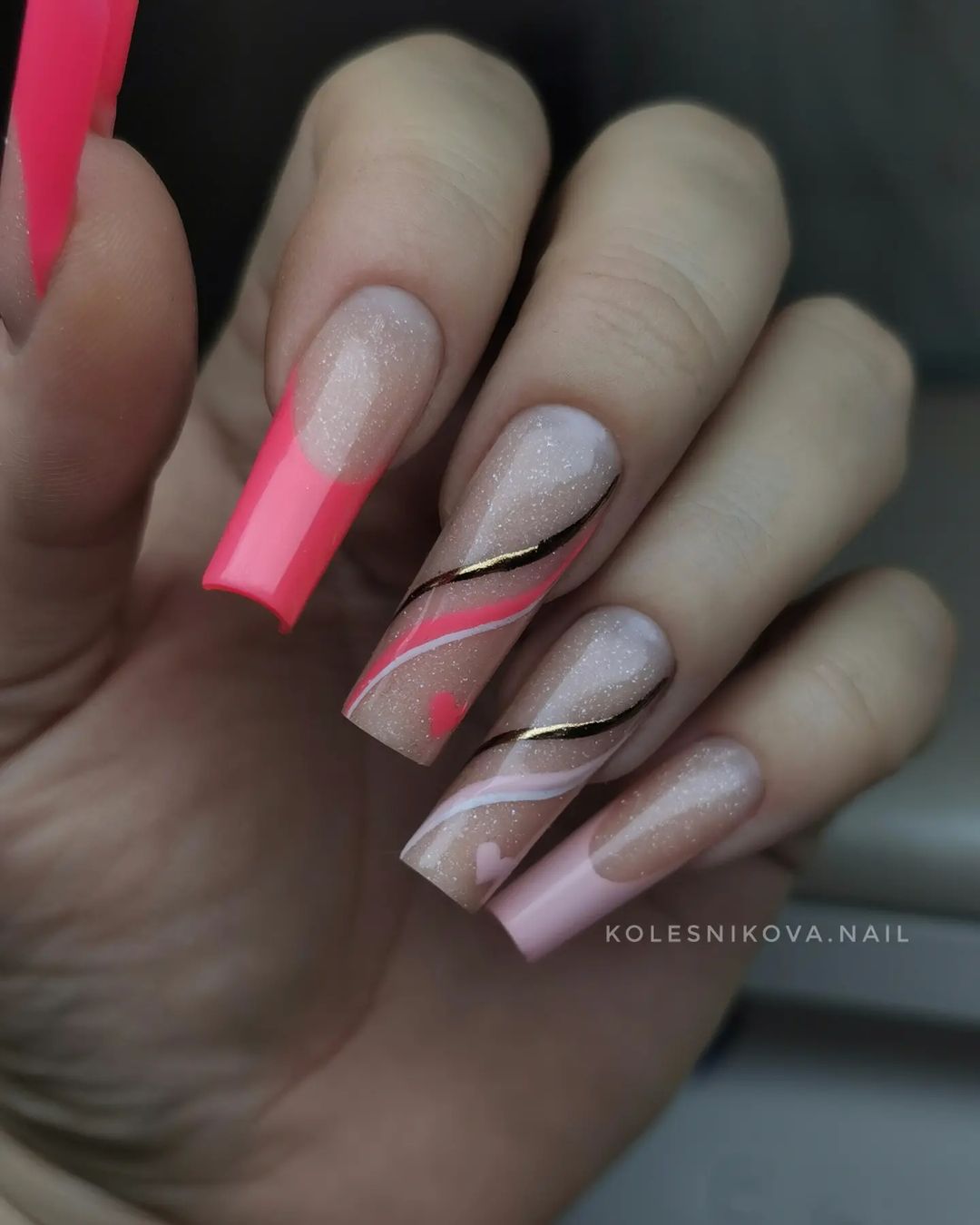 kolesnikova.nail в LOOKY — Это мои ноготки, делала себе их на февраль. Такая нежнятина,