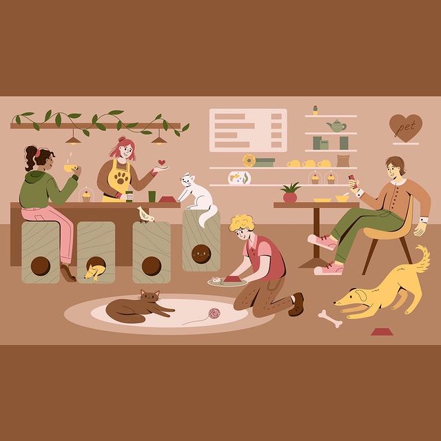 alento_art в LOOKY. #вектор,#флэт,#иллюстрация,#иллюстратор,#иллюстрацияназаказ,#векторнаяграфика,#векторнаяиллюстрация,#животные,#кафе,#ресторан,#люди,#персонажи,#весна,#стоки,#flat,#vector,#vectorillustration,#illustration,#illustrator,#pet,#petfriendly,#cafe,#april,#may,#animals. Так, я вернулась)

Д...