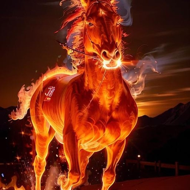 samirhosniai в LOOKY. #ai,#artificialintelligence,#aitools,#animal,#animals,#horse,#horsepower,#texttoimage,#texttoimageai. a running horse on f...