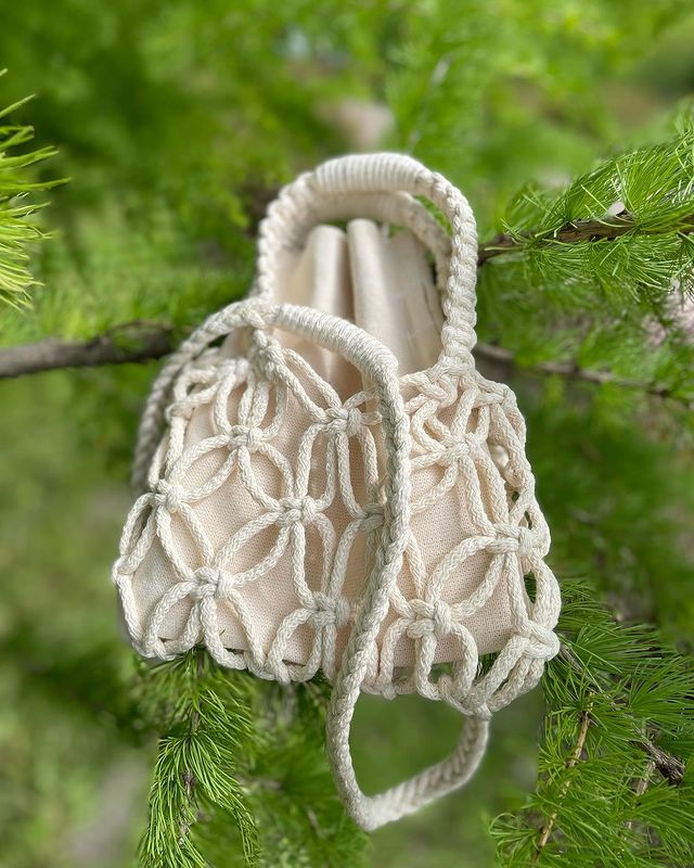 chto_pletesh в LOOKY. #bag,#авоська,#авоськамакраме,#минисумка,#сумкамакраме. Mini Li🌾Ve Macrame ...