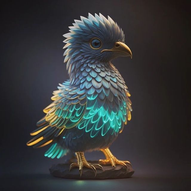 lisicina_066 в LOOKY. #arts#animal#leonardoAI#stabledefusion#midjourney#life. You like a bird?:) #...