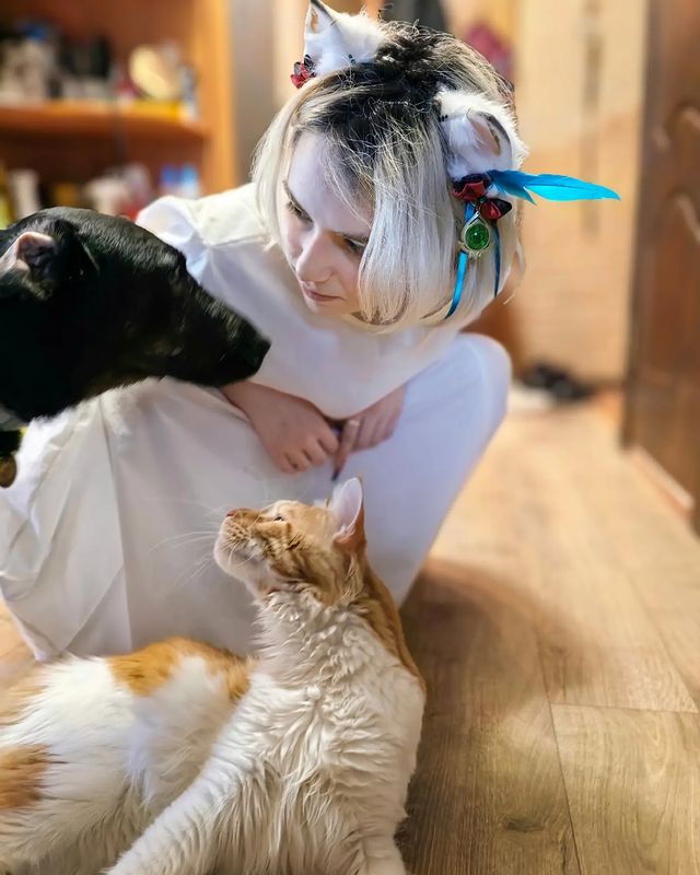 BB_kimchi в LOOKY. #catlover,#cosplay,#cat,#genshinimpact,#catears,#catgirl,#kaveh. - Hey, bro
- Mew
#ca...