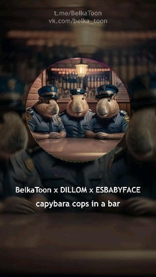 belka_toon в LOOKY. #capybara,#cops,#bar,#rap,#beat. Капибары копы в баре...