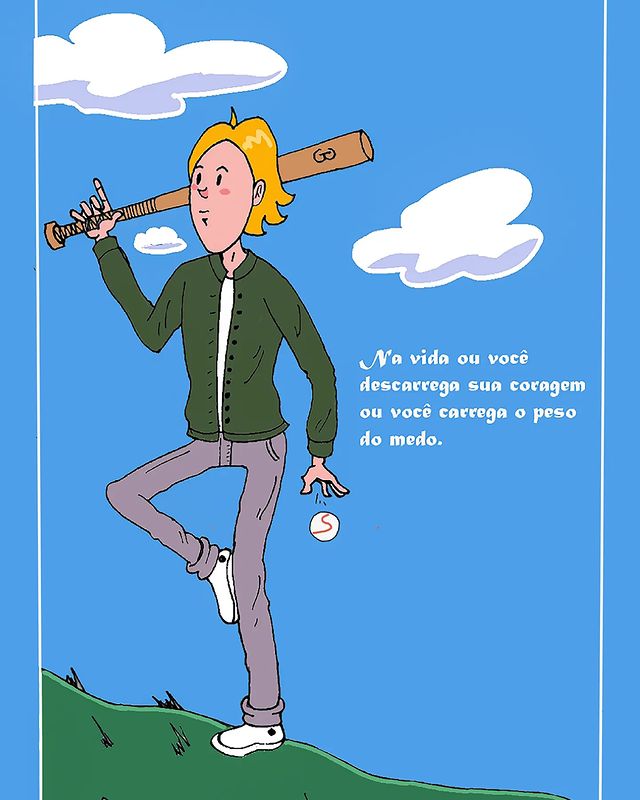 rascunhosdobilly в LOOKY. #medo,#cartoon,#foco,#disciplina,#treino,#saudemental,#coragem,#sejafeliz,#fé,#bonshabitos,#meditação. Termine o que você c...