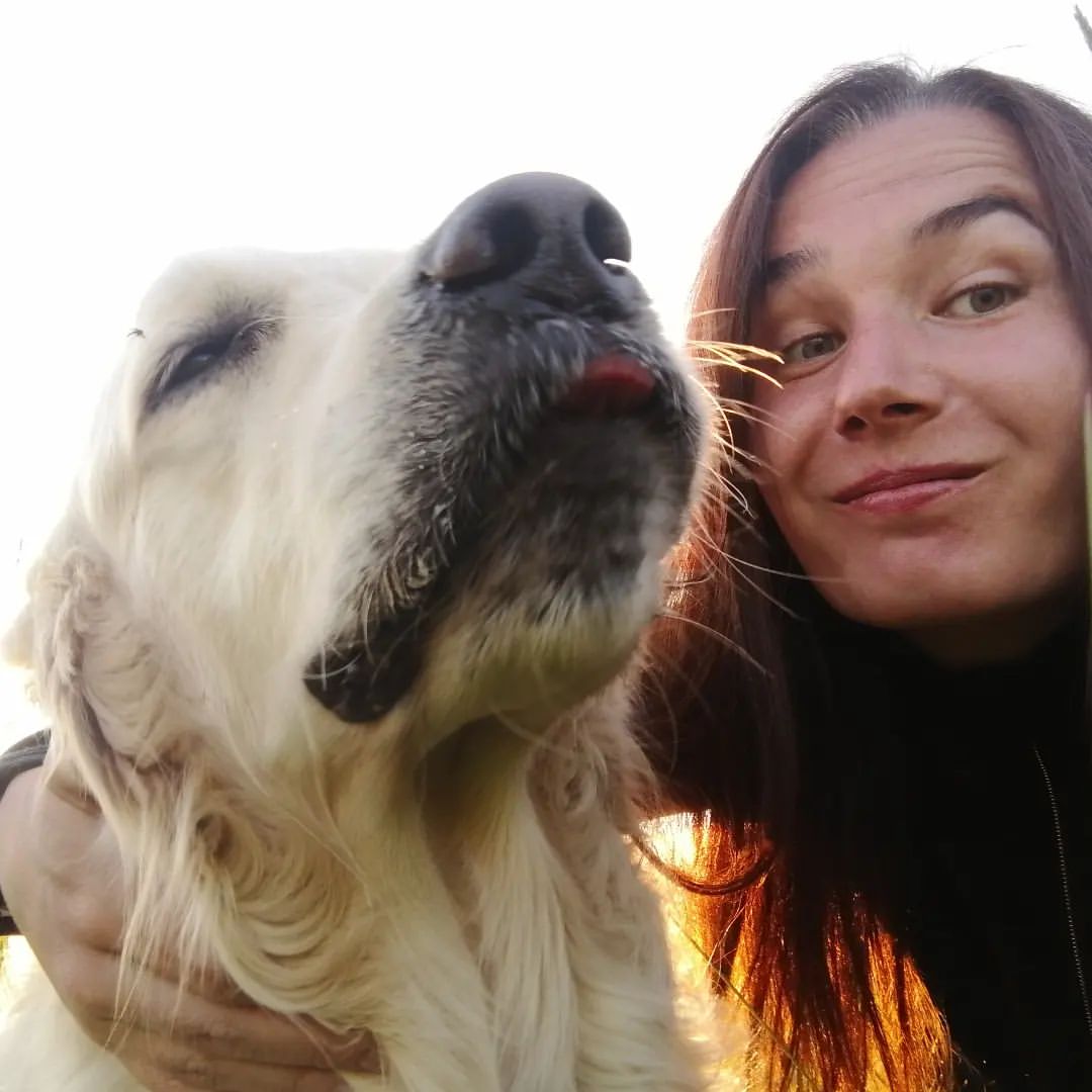 Sunset walk with Sky