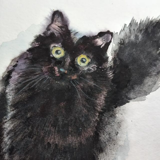 irinamohamad в LOOKY. . Watercolour  using  ...