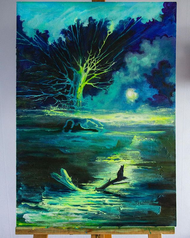 sophirome в LOOKY. #acrylicpaintings,#bygulandtrjegul. больше не могу её ма...