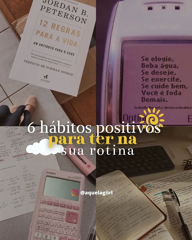 mi • glow up ✨ в LOOKY. #produtividadefeminina,#habitosaudavel,#estudos📚,#organizar. 6 hábitos que vão te...