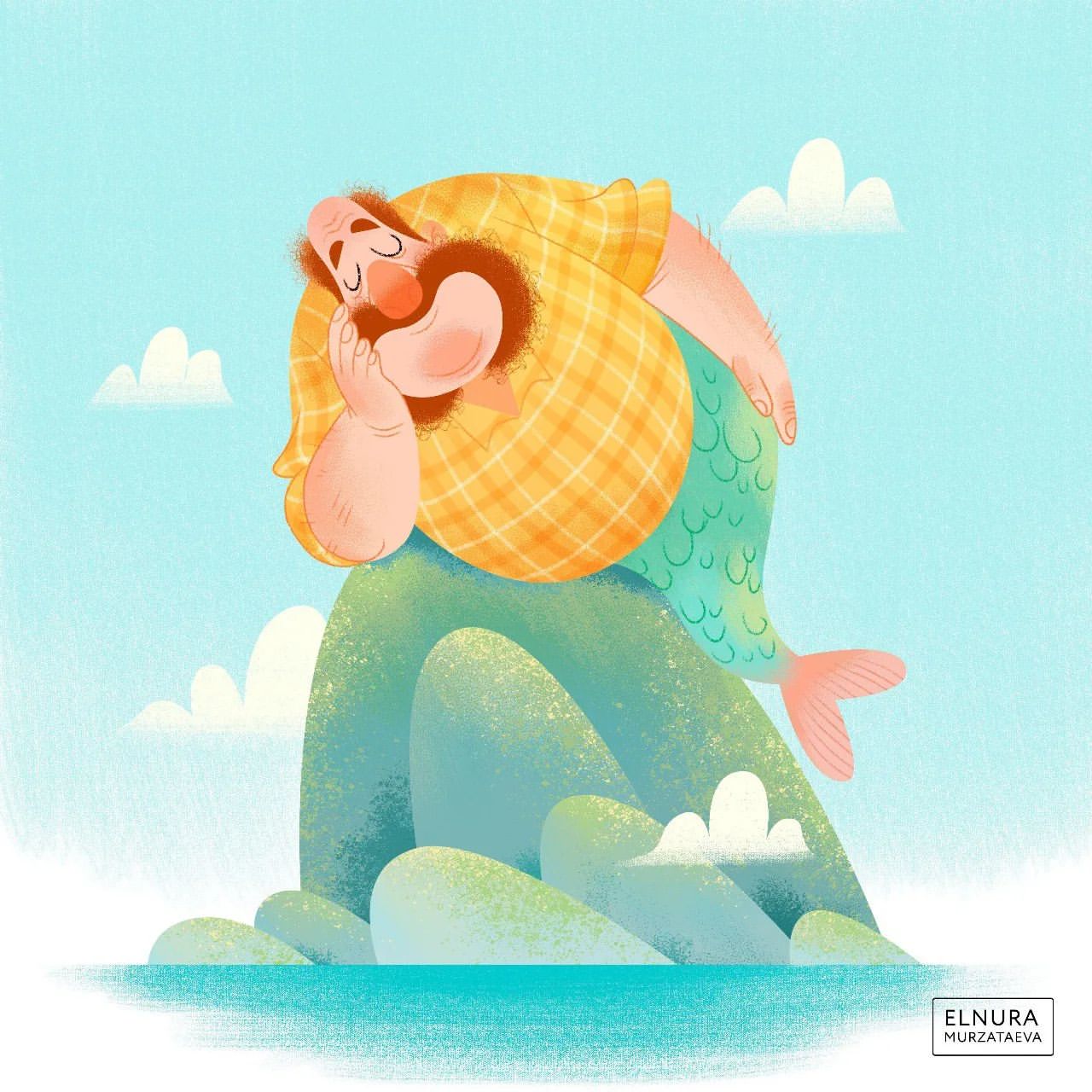 elnuramurzataeva в LOOKY. #illustration,#characterdesign,#bob_and_chicken,#childrenbookillustration,#childrensbooks,#digitalillustration,#иллюстрация,#персонаж,#рисуйкаждыйдень,#wacomillustration,#wacomcintiq. Море внутри меня син...