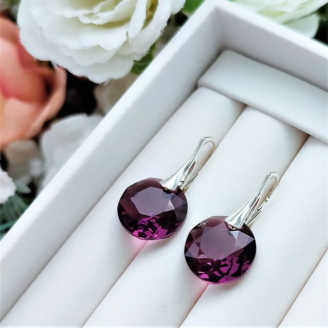 purple_pin в LOOKY. #серьгиаметист,#аметистовыесерьги,#серьгиспб,#серебряныесерьги,#серебряныесерьгиспб. Серебряные серьги с ...
