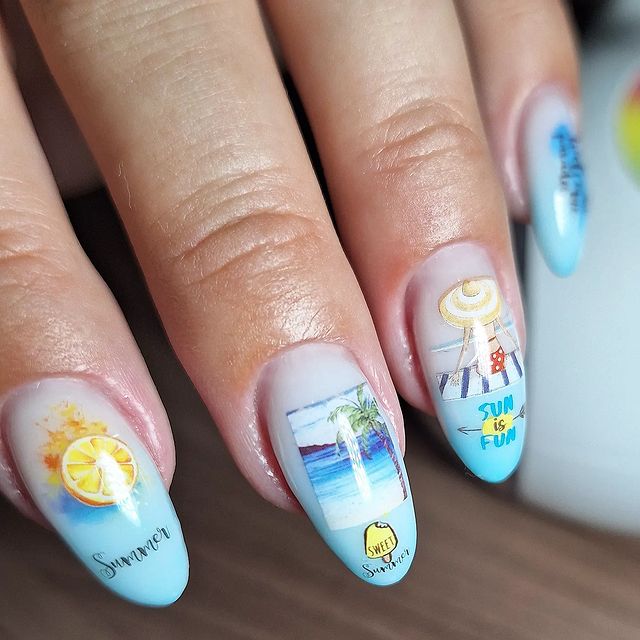 viktoriya_sideleva в LOOKY. #летнийманикюр,#самасебемастер,#ноготки. 💅🌊⛱️🌞 #летниймани...