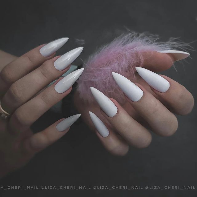liza_cheri_nail в LOOKY. . Однотонные длинный н...