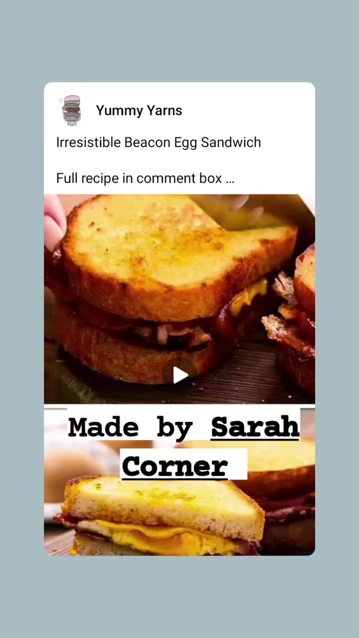 Sarah Corner в LOOKY. . Beacon egg recipe ma...