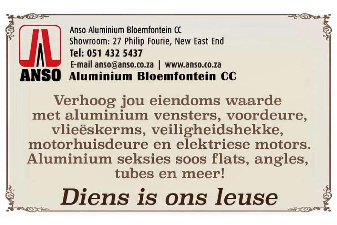 ansoaluminium в LOOKY — Anso Aluminium Bloemfontein