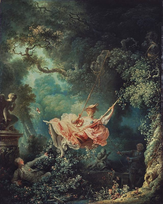 kathie_artstyle в LOOKY. #Art,#Paintings,#JanOnoreFragger,#Swing,#Admiration,#Beauty,#Aesthetics,#Artists,#historyofart,#travelingreferences,#Historycreation,#Instagram. The Swing (The Happy...
