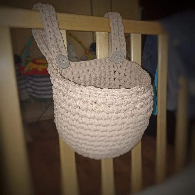 vorsina_iuliia в LOOKY. #корзинаизтрикотажнойпряжи,#вязаниедетское,#вязаниекрючком,#вязаниеназаказ,#вязаниеэлектростальногинск. Вязаная корзина для ...