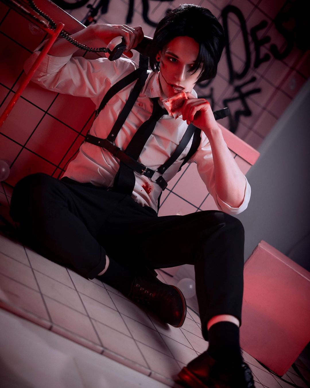 More juicy shots from @arclight_jpg / @_streexx_ 
.
.
Photographer: @arclight_jpg 
.
#chainsawman #chainsawmancosplay #chainsawmancosplayer #chainsawmankishibe #kishibe #kishiberohan #kishiberohancosplay