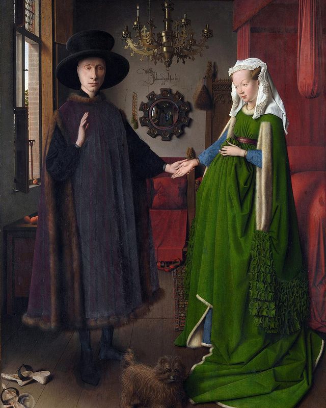 kathie_artstyle в LOOKY. #art,#world,#cultura,#janwanake,#portraiTarnolfini,#historyart,#paint. Portrait of the Arno...