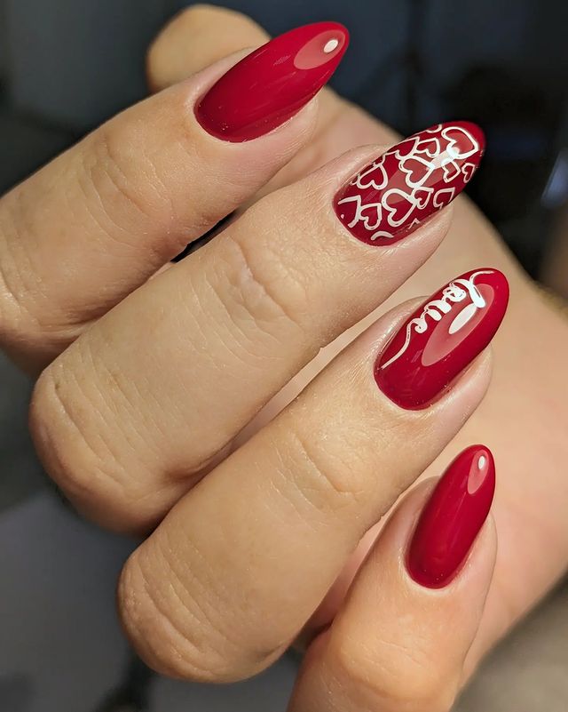 nailart_olga_krd в LOOKY. #cni. Бордовая роза 🌹 #cn...