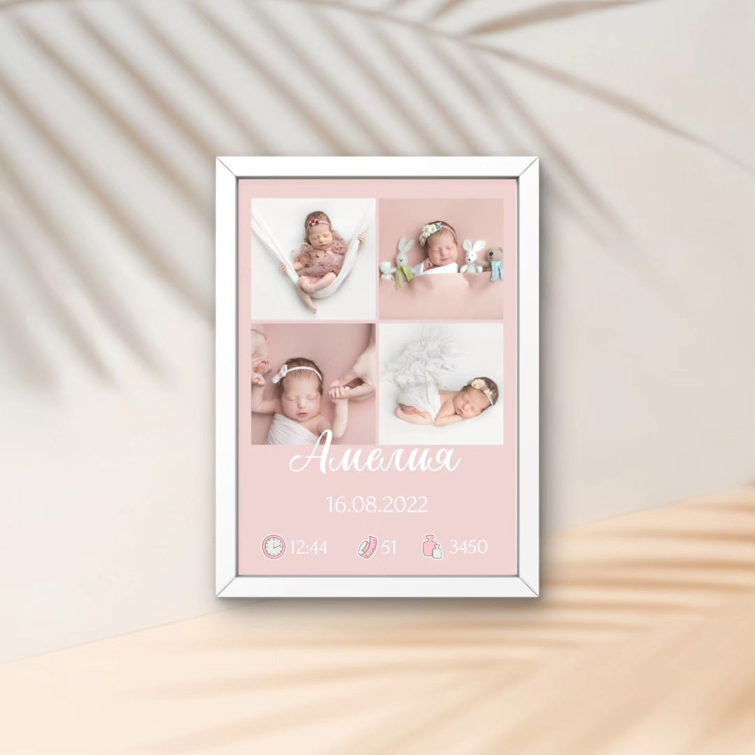 metrika_laim в LOOKY — Детская метрика с фото🩷

Милый коллаж, который подойдёт как