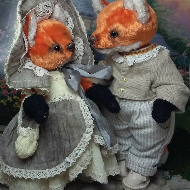 i.am.marisola в LOOKY. #тедди,#beardollworld#рыжики_bdw,#лис,#авторская_работа,#teddybearartist,#teddy,#handmade. Рыжики... рост 22 и ...