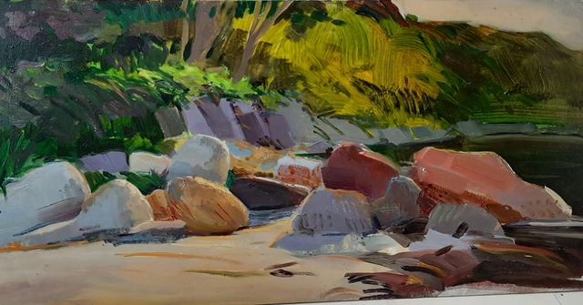 ellezrore в LOOKY. #etude,#oilpainting,#sketch,#sea,#beatch,#stones,#myart,#drawing. #etude #oilpainting ...